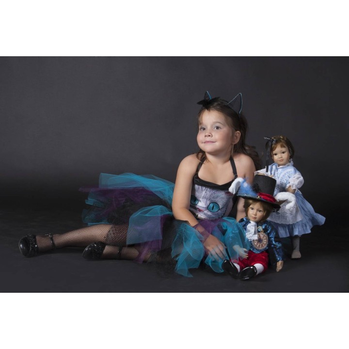 Mischievous Cheshire Cat Embroidery Design