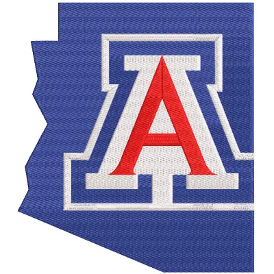 Arizona Wildcats Blue State embroidery design