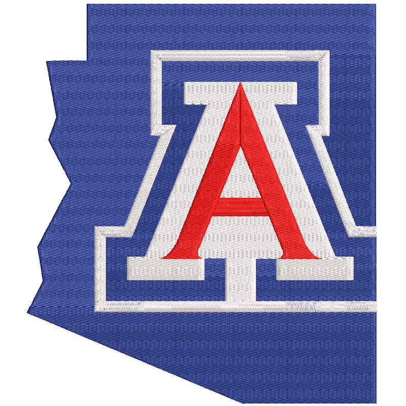 Arizona Wildcats Blue State embroidery design