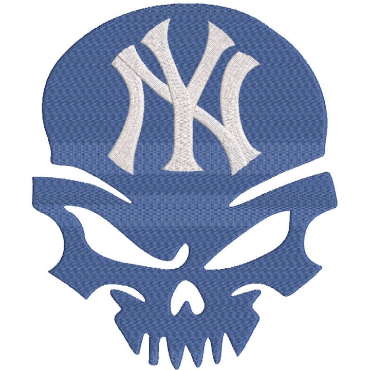 New York Yankess Punisher embroidery design