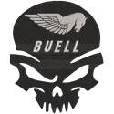 Buell Punisher embroidery design