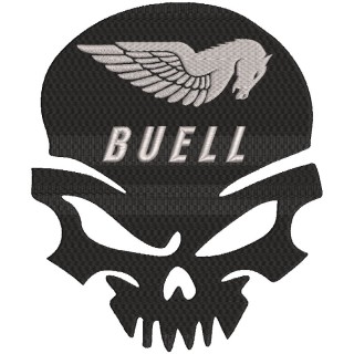 Buell Punisher embroidery design