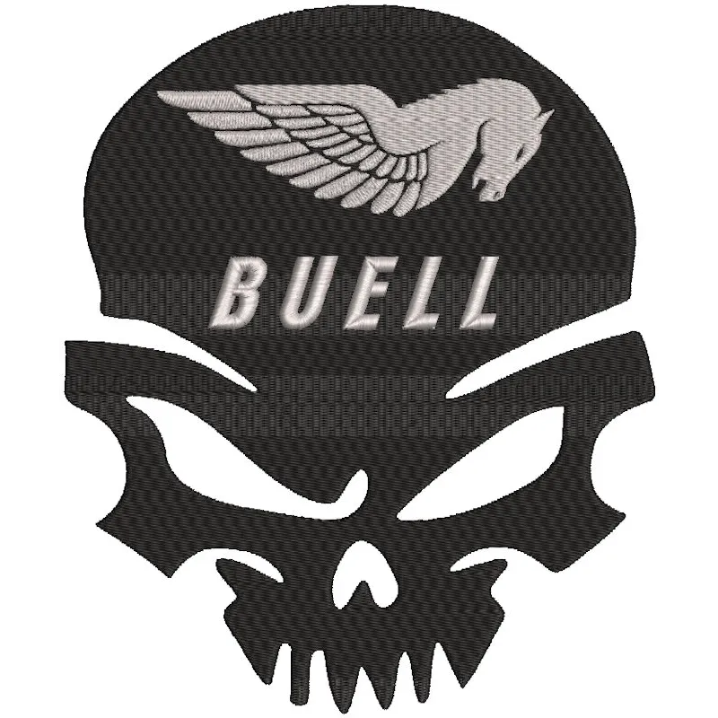 Buell Punisher embroidery design