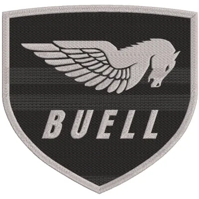 Buell Motorcycle Company logo embroidery design
