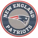 New England Patriots Round Logo embroidery design