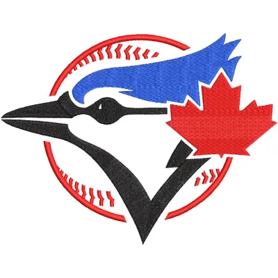 Toronto Blue jays classic logo embroidery design