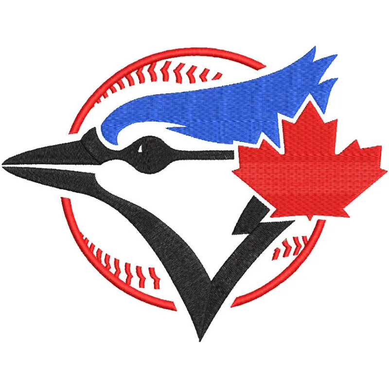 Toronto Blue jays classic logo embroidery design