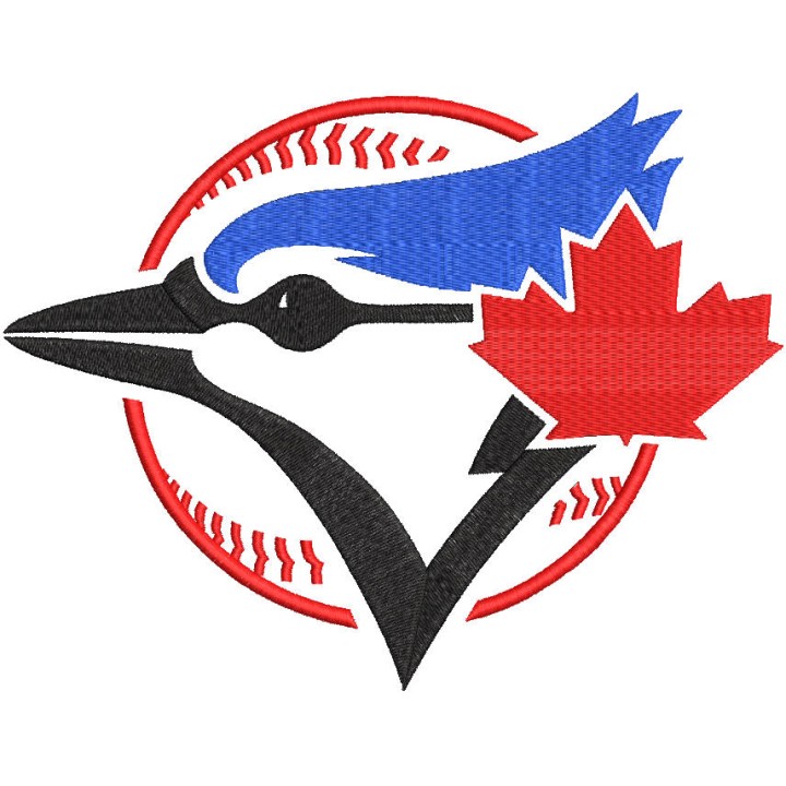 Toronto Blue jays classic logo embroidery design