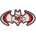 Kansas City Chiefs Batman embroidery design
