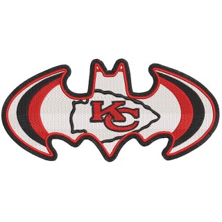 Kansas City Chiefs Batman embroidery design