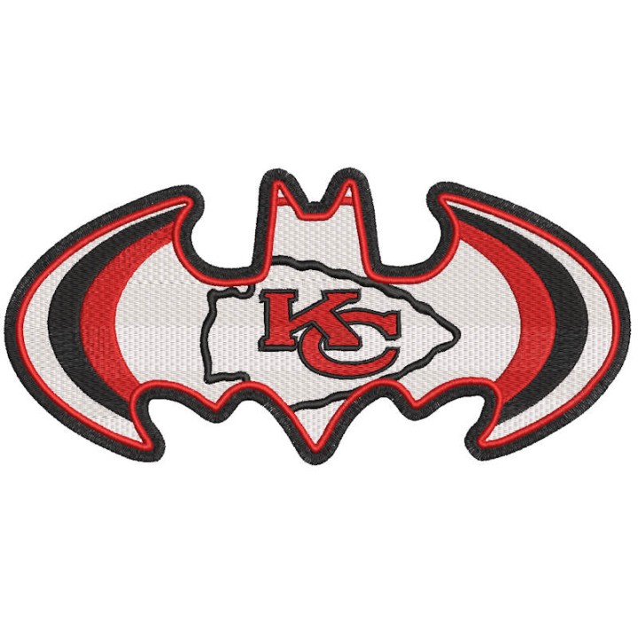 Kansas City Chiefs Batman embroidery design