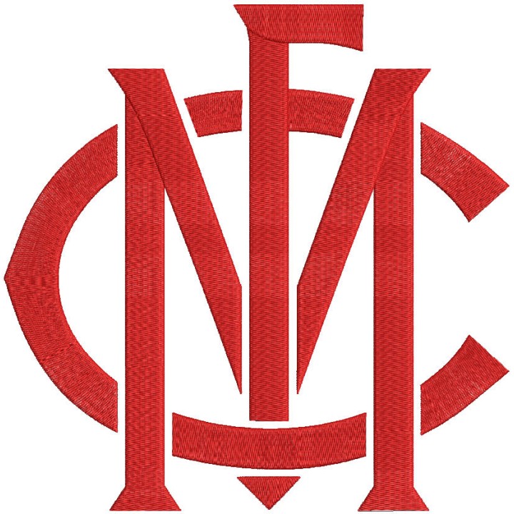 Melbourne Football Club Logo Wordmark embroidery design