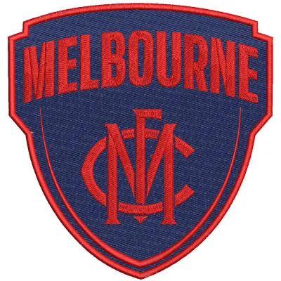 Melbourne Football Club Logo embroidery design