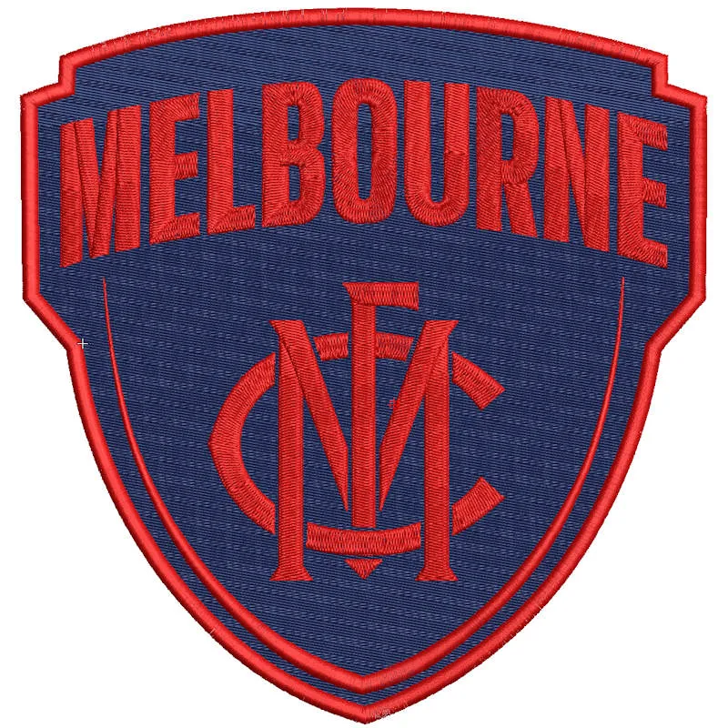 Melbourne Football Club Logo embroidery design