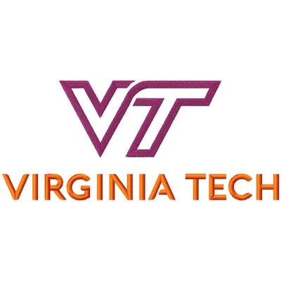 Virginia Tech Primary logo embroidery design