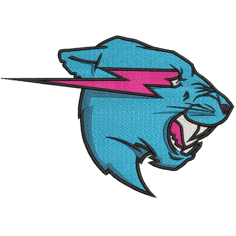 MrBeast Logo embroidery design