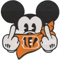 Cincinnati Bengals Mickey embroidery design