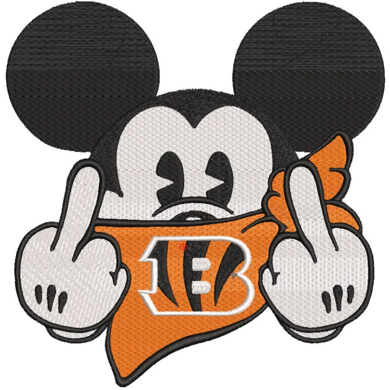 Cincinnati Bengals Mickey embroidery design