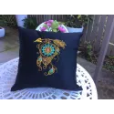 Dreamcatcher 14 embroidery design showcasing intricate Native American motifs on a fabric background.
