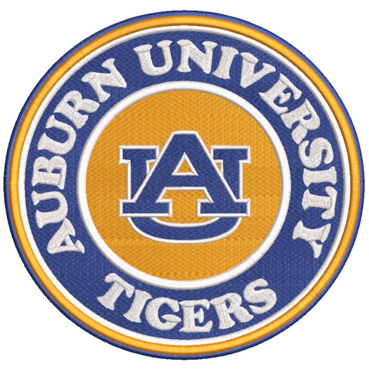 Auburn University Tigers logo embroidery design
