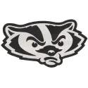 Wisconsin Badgers logo muzzle embroidery design