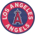 Los Angeles Angels logo embroidery design