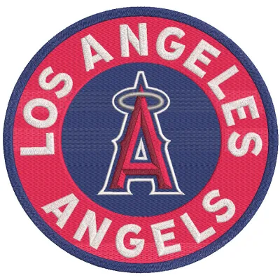 Los Angeles Angels logo embroidery design