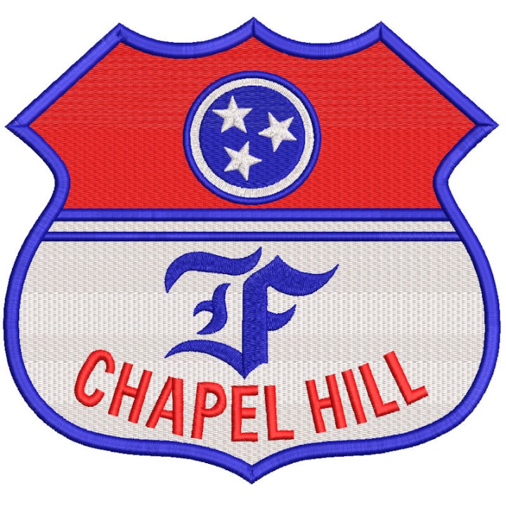 Chappel hill logo embroidery design