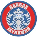Kansas Jayhawks logo embroidery design