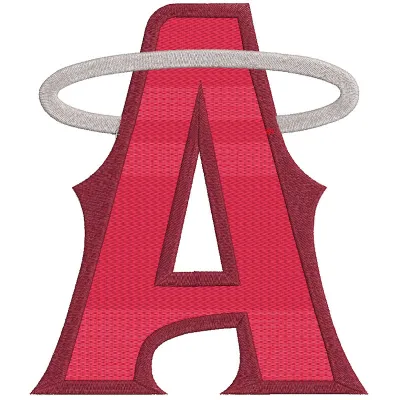 Los Angeles Angels Cap logo embroidery design