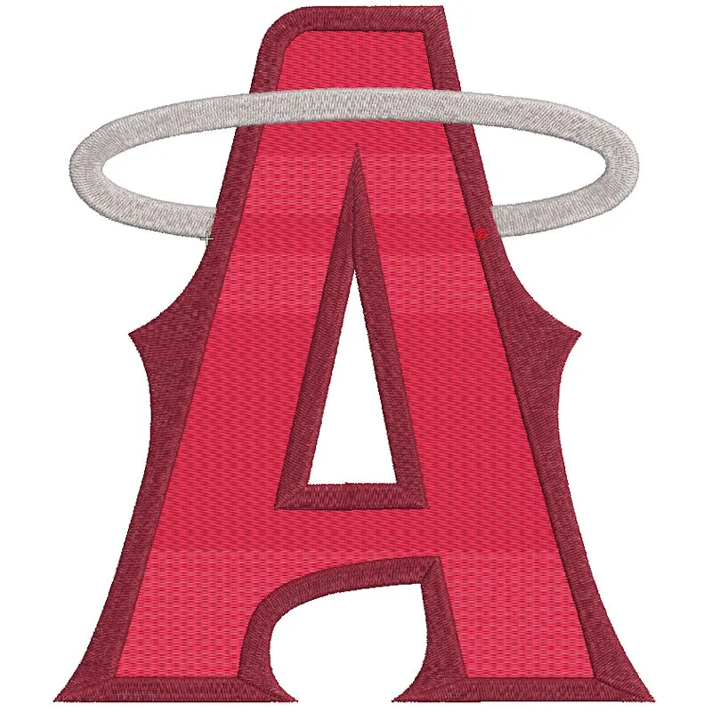 Los Angeles Angels Cap logo embroidery design
