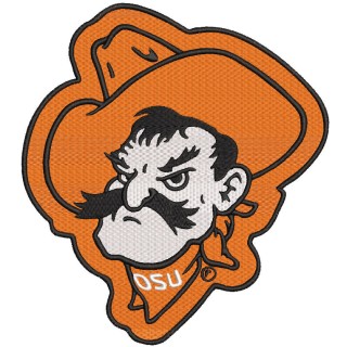 Oklahoma State University Football Cowboys embroidery design