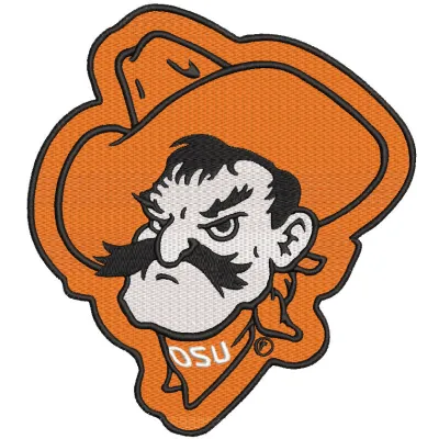 Oklahoma State University Football Cowboys embroidery design