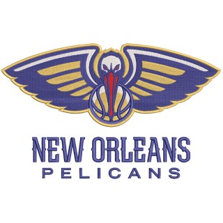 New Orleans Pelicans Primary logo embroidery design
