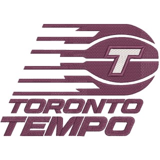 Toronto Tempo logo embroidery design