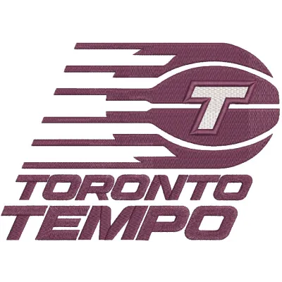 Toronto Tempo logo embroidery design