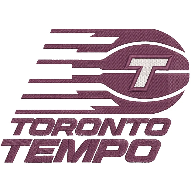 Toronto Tempo logo embroidery design