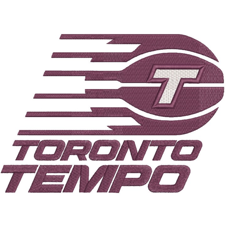 Toronto Tempo logo embroidery design
