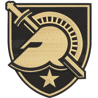 Army Black Knights Primary logo embroidery design