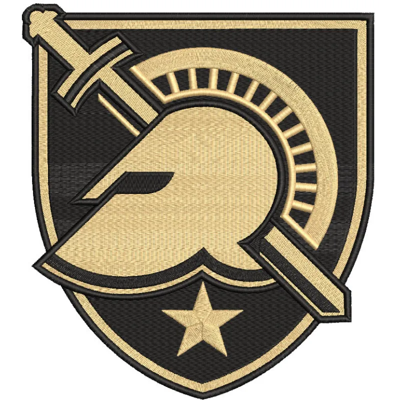 Army Black Knights Primary logo embroidery design