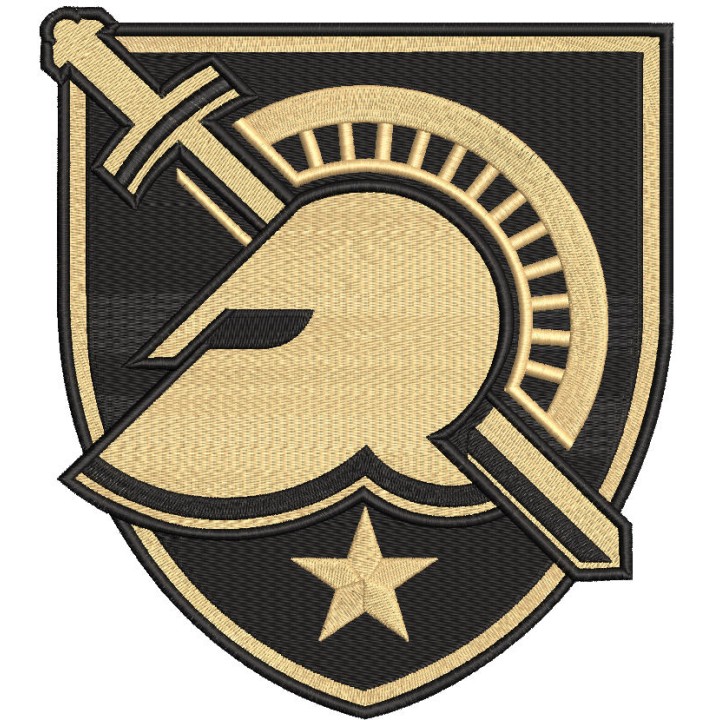 Army Black Knights Primary logo embroidery design