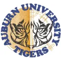 Auburn University Tigers art logo embroidery design