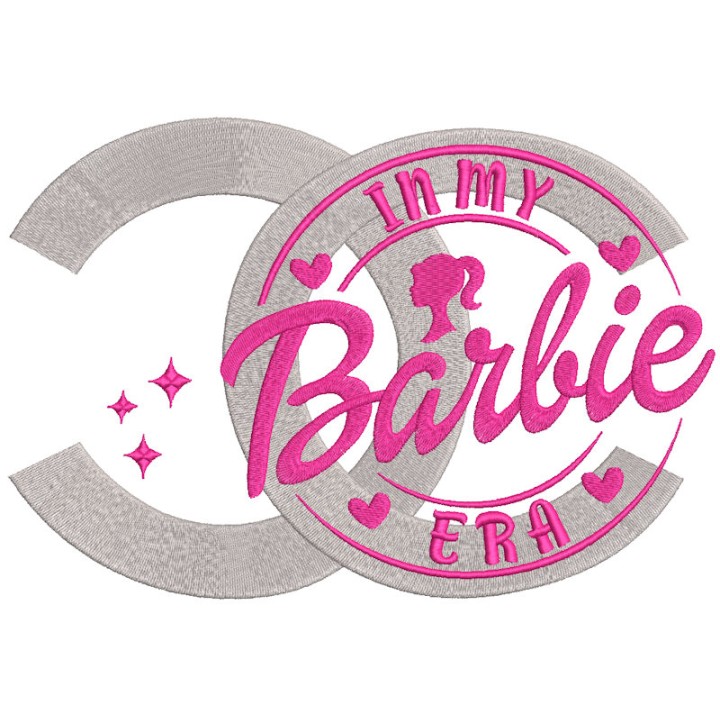 Ch Barbie embroidery design