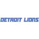 Embroidery design featuring the Detroit Lions Wordmark Logo from 2017, showcasing the team's iconic blue and silver colors.