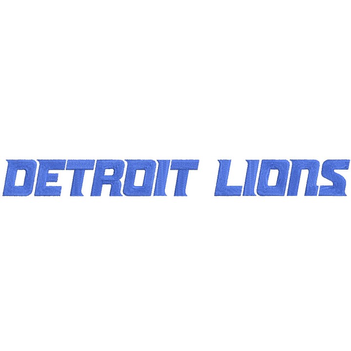 Detroit Lions Wordmark Logo 2017 embroidery design - Embroidery Design