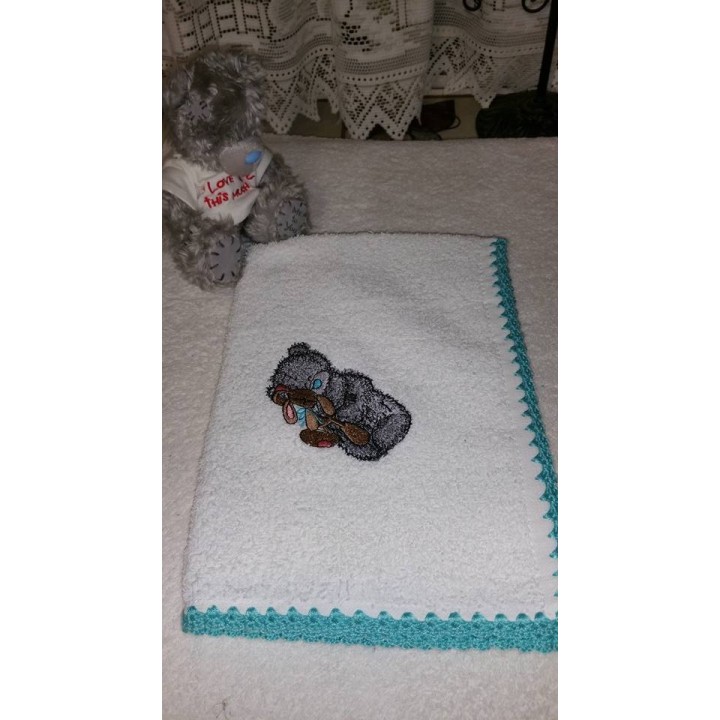 Teddy Bear with toy embroidery design - Embroidery Design