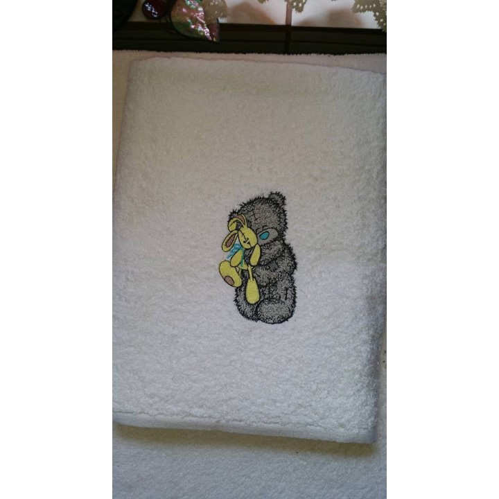 Teddy Bear with toy embroidery design - Embroidery Design