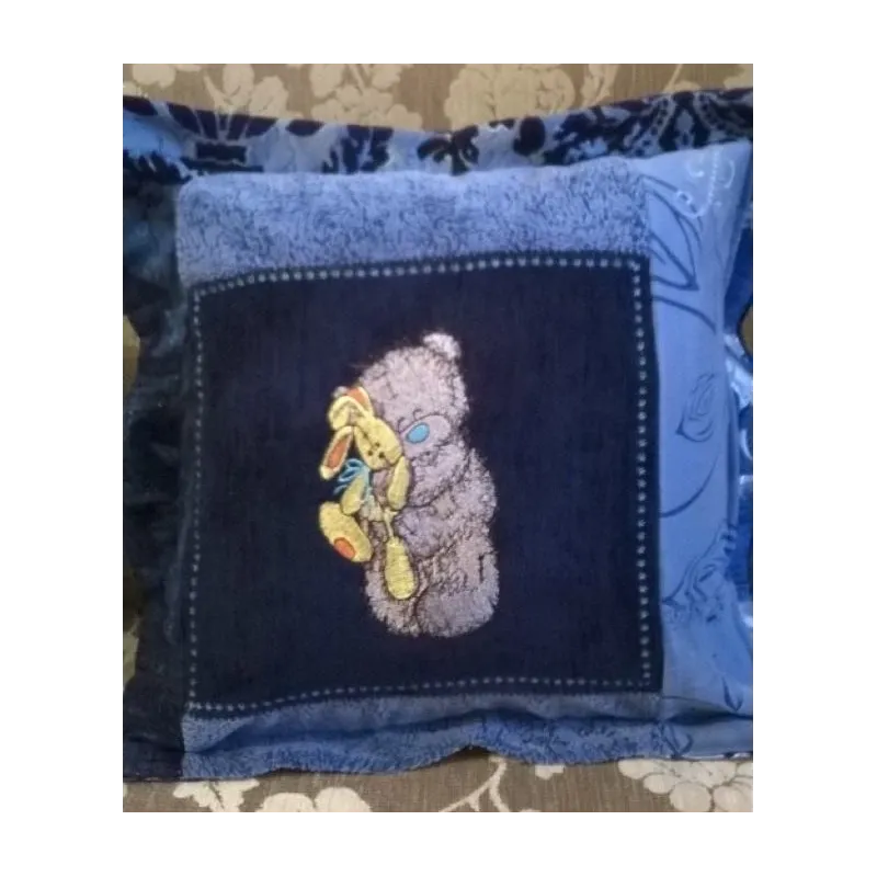 Teddy Bear with toy embroidery design - Embroidery Design