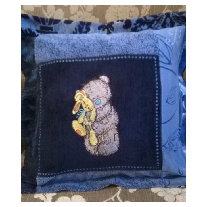 Teddy Bear with toy embroidery design - Embroidery Design