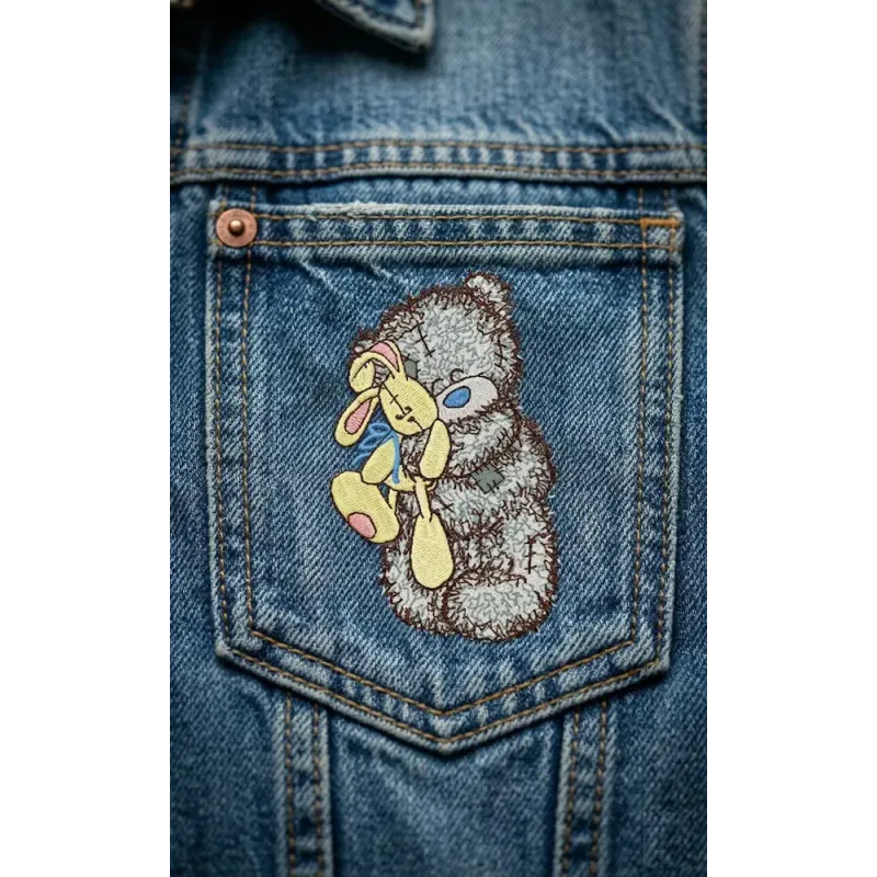 Teddy Bear with toy embroidery design - Embroidery Design